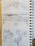 landscape and flower